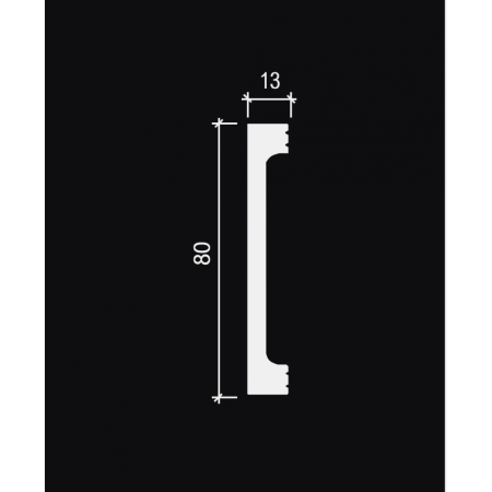 Плинтус напольный из дюрополимера ламинированный 708-100 Decor-Dizayn