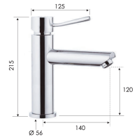 Смеситель для раковины Remer Minimal N11A N11A