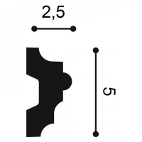P9040 Молдинг Orac Decor из полиуретана - Молдинг декоративный