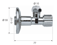 Запорный вентиль 1/2*10 Remer 1171210 1171210