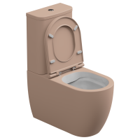 Чаша напольного унитаза биколор GSG Ceramic Design Like LKMBLBI000/032P, White/Cipria Matt LKMBLBI000/032P