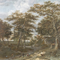 Картина: Адриан Хендриксс Вербум, Пейзаж с охотниками