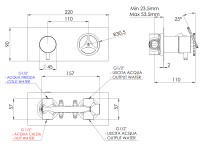 Смеситель для душа Remer Chrono CH93ZXV, сталь CH93ZXV