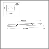 База 5X для линии Odeon Light L-VISION 5054/LB
