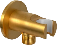 Держатель ручного душа с подключением шланга Remer 337MBG, золото брашированное 337MBG