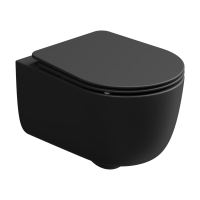 Чаша подвесного унитаза со смывом Smart Clean GSG Ceramic Design Hit! HIWCSO003, черный матовый HIWCSO003