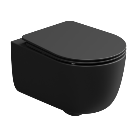 Чаша подвесного унитаза со смывом Smart Clean GSG Ceramic Design Hit! HIWCSO003, черный матовый HIWCSO003