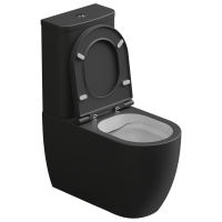 Чаша напольного унитаза биколор GSG Ceramic Design Like LKMBLBI000/003P, White/Black Matt LKMBLBI000/003P