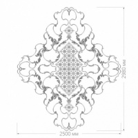 Розетка RODECOR 87518cn потолочная из полимерного гипса - Готовое решение Rodecor из элементов