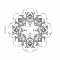 Розетка RODECOR 87106br потолочная из полимерного гипса - Готовое решение Rodecor из элементов