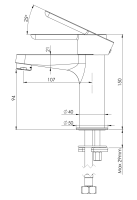 Смеситель для раковины Mariani Winter A00380WN12 A00380WN12