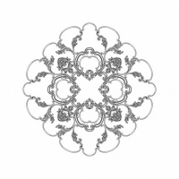 Розетка RODECOR 87107br потолочная из полимерного гипса - Готовое решение Rodecor из элементов