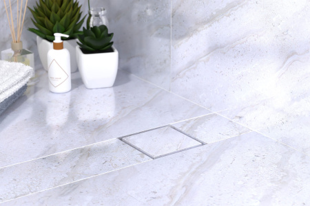 Трап 115х115 мм, решетка под плитку, сухой затвор OMP Tea Kalamata Unseen 9977.798.9 9977.798.9