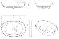Раковина накладная прозрачная ABBER Kristall AT2805Emerald зеленая