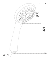Ручной душ Mariani Trendy B00191TD00 B00191TD00