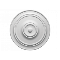 Розетка потолочная гладкая  1.56.015 из полиуретана Европласт