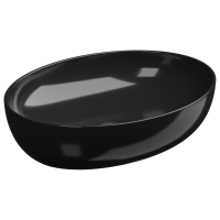 Раковина накладная 55x42 см GSG Ceramic Design Easy EALAVOV55002, черный глянцевый EALAVOV55002