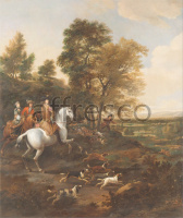 Картина: Jan Wyck, Hare Hunting