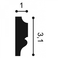 PX116 Молдинг Orac Decor из дюрополимера - Молдинг декоративный