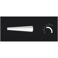 Карниз из дюрополимера DD551 Decor-Dizayn - Плинтус потолочный