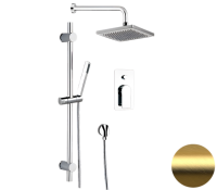Душевая система Remer Infinity I09S07OBG, золото брашированное I09S07OBG