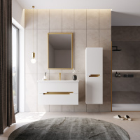 Зеркало ORKA Lodi 46 золото