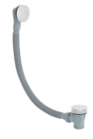 Слив-перелив click-clack для ванны Remer 96PCCBO, белый матовый 96PCCBO