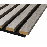 Акустические стеновые панели, 2750х600 мм, войлок, рейки МДФ, дуб старинный светло-серый