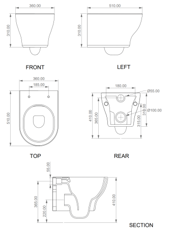 Комплект: Подвесной унитаз с крышкой и креплением GSG Ceramic Design Speed SPWCSO000+SPCOPRSLTICR000+ACS40EX, белый глянцевый SPWCSO000+SPCOPRSLTICR000+ACS40EX