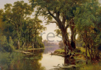 Картина: Генри Джеймс Джонстон, A billabong of the Goulburn Victoria