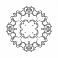 Розетка RODECOR 87018rc потолочная из полимерного гипса - Готовое решение Rodecor из элементов