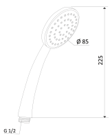 Ручной душ Mariani Noir B00191NO00 B00191NO00