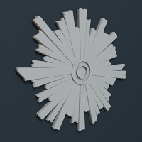 Розетка потолочная с рисунком 1.56.803 из полиуретана Европласт - Орнаментальная розетка