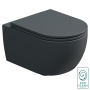 Чаша подвесного унитаза со смывом Eco Clean (торнадо) GSG Ceramic Design Like LKWCSOEC028, Ebano Matt LKWCSOEC028