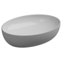 Раковина накладная биколор 55x42 см GSG Ceramic Design Easy EALAVOV55BI000/033, White/Perla Matt EALAVOV55BI000/033