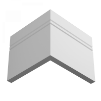 Плинтус напольный из ЛДФ Ultrawood арт. Base 5901 (2000 x 150 x 15 мм.)