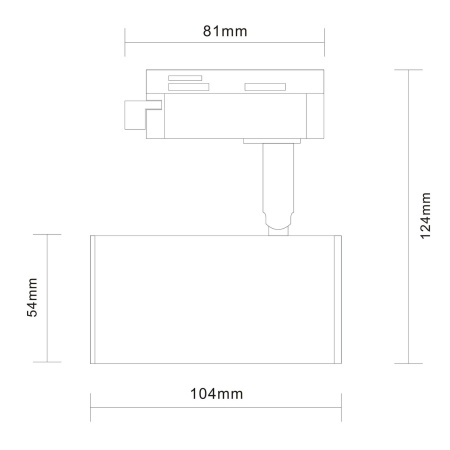 Трековый светильник на 1-фазный шинопровод ST Luce CROMI ST301.506.01