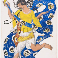 Картина: Леон Бакст, Эскиз Костюма для Анны Павловой " Бабочка"