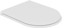 Крышка с сиденьем для подвесного унитаза с микролифтом GSG Ceramic Design Cruise CRCOPRSLTICRCN000, белый глянцевый CRCOPRSLTICRCN000