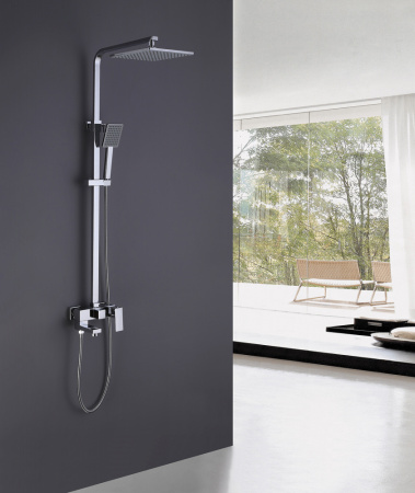 Душевая стойка ABBER Daheim AF8216L с изливом, хром