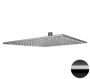 Верхний душ с шарнирным соединением 35 см Remer 359SSXLCFPX, черный брашированный хром 359SSXLCFPX