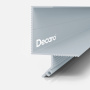 Профиль алюминиевый теневой под покраску Decaro D005.2 2000×30×44