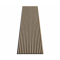 Акустические стеновые панели, 2750х600 мм, войлок, рейки МДФ, ясень тирамису