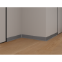 Плинтус алюминиевый LACONISTIQ Adhesive 80мм Серебристый анод. (80*10*2500мм)