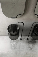 Раковина подвесная прозрачная ABBER Kristall AT2704Onyx черная