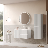 Зеркало ORKA Agora 75 белый матовый