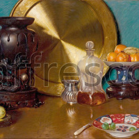 Картина: Bernard Hall, After dinner
