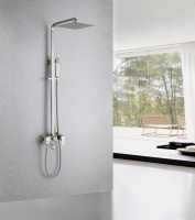 Душевая стойка ABBER Daheim AF8216SPL с изливом, сатин