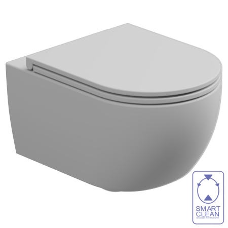Чаша подвесного унитаза со смывом Smart Clean GSG Ceramic Design Like LKWCSO001, белый матовый LKWCSO001