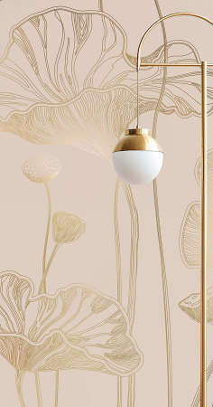 Арт. L559-COL7-GOLD | Панно Lines